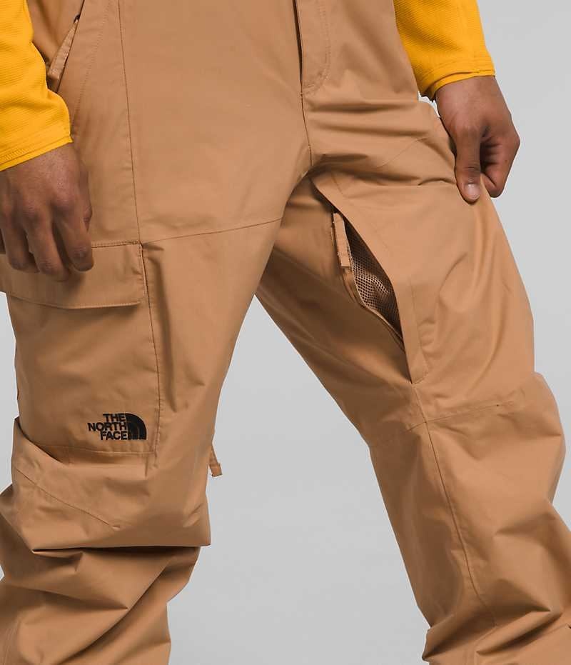 Pantalones Babero The North Face Freedom Hombre Kaki | CL-HNIXA