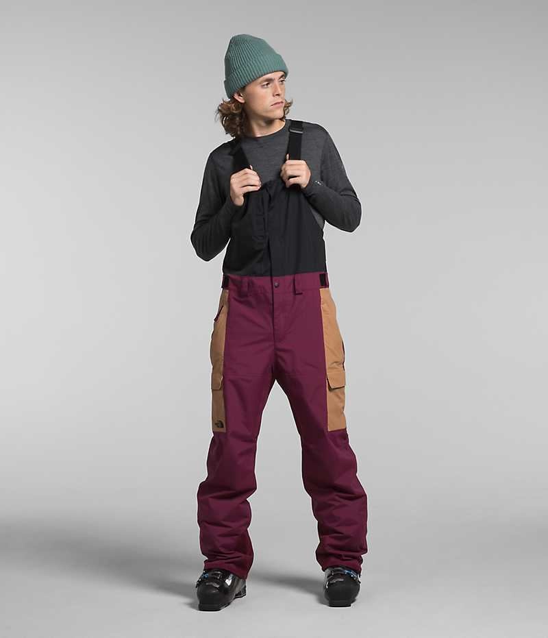 Pantalones Babero The North Face Freedom Hombre Fucsia | CL-TEVQM