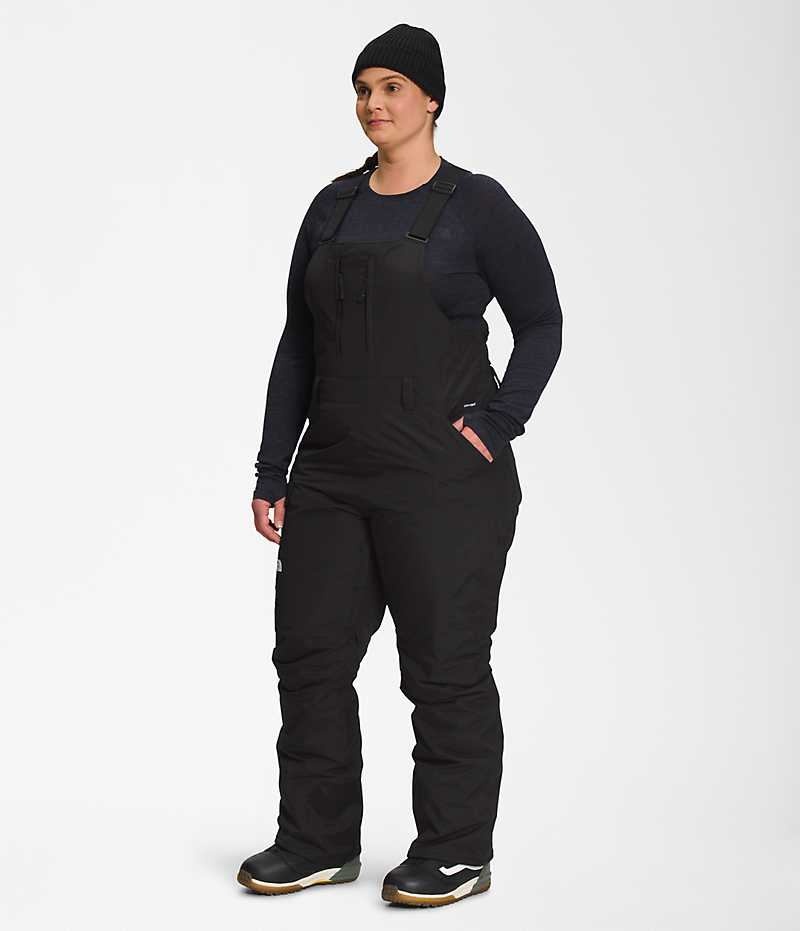 Pantalones Babero The North Face Plus Freedom Insulated Mujer Negras | CL-WDXGZ