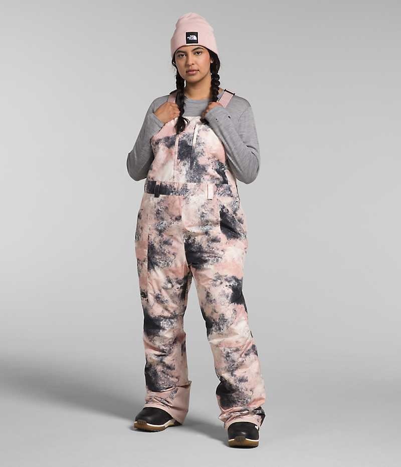 Pantalones Babero The North Face Plus Freedom Insulated Mujer Rosas | CHILE-ZUVXB