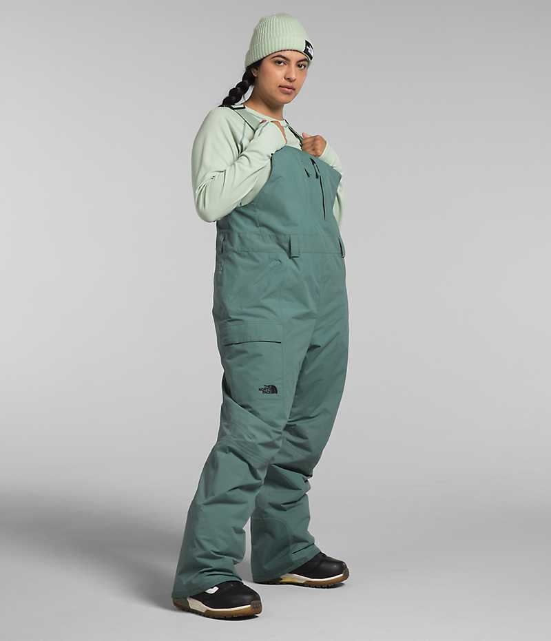 Pantalones Babero The North Face Plus Freedom Insulated Mujer Verde | CL-WFIYR