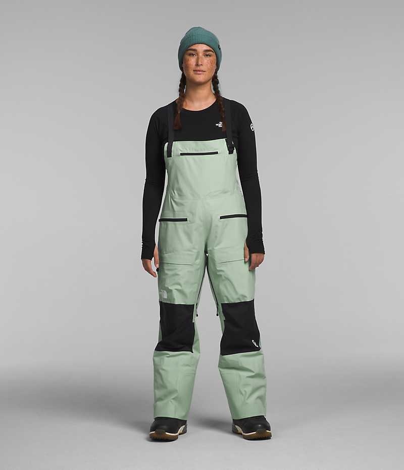 Pantalones Babero The North Face Summit Series Verbier GTX Mujer Verde Menta | CHILE-WQUYD