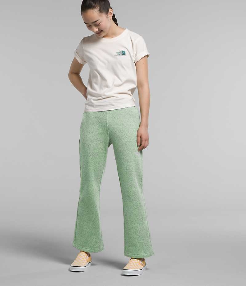 Pantalones De Vellón The North Face Cozy Dream Fleece Anchos Leg Niña Verde Menta | CL-CTOVH