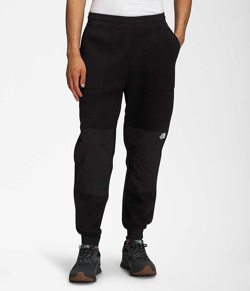 Pantalones De Vellón The North Face Denali Hombre Negras | CL-CQAMO