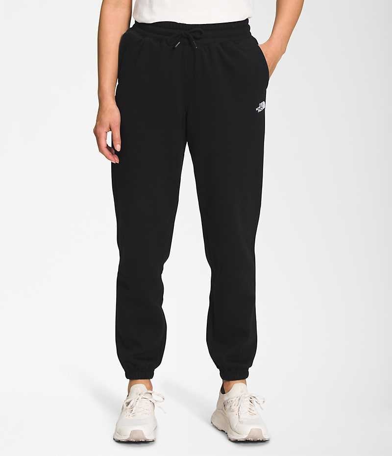 Pantalones De Vellón The North Face Half Dome Mujer Negras | CL-AWQSV