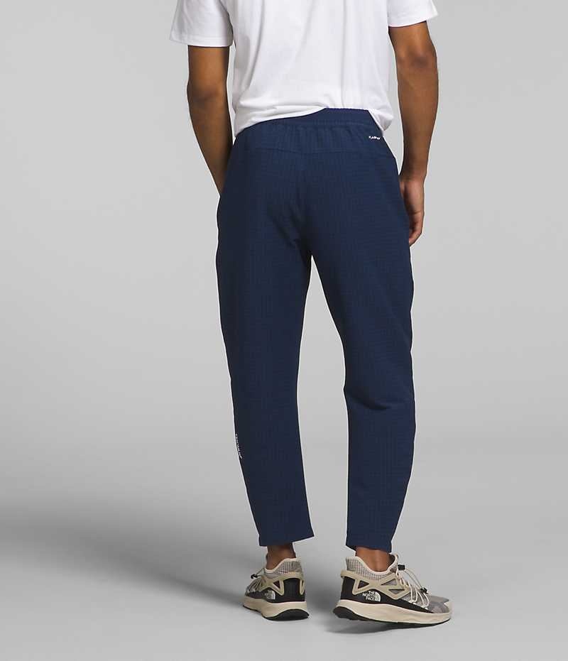 Pantalones De Vellón The North Face Tekware™ Grid Hombre Azul Marino | CL-ZEIGU