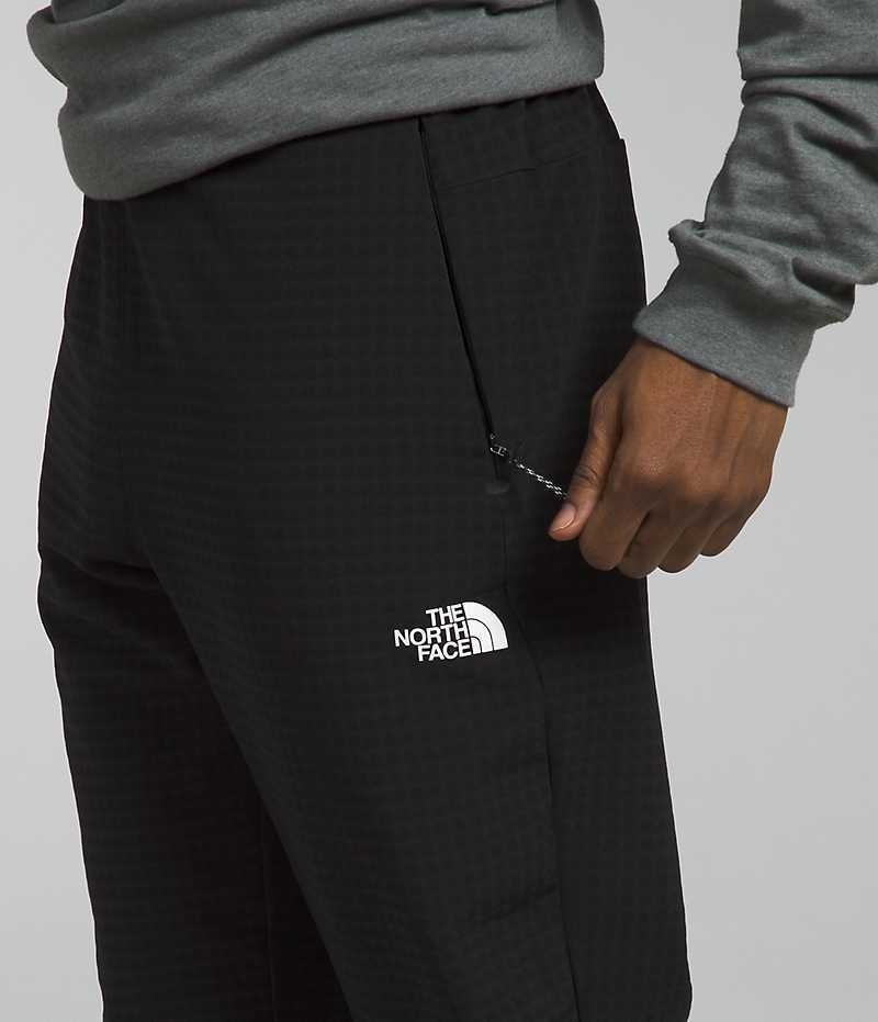 Pantalones De Vellón The North Face Tekware™ Grid Hombre Negras | CHILE-JWTEA