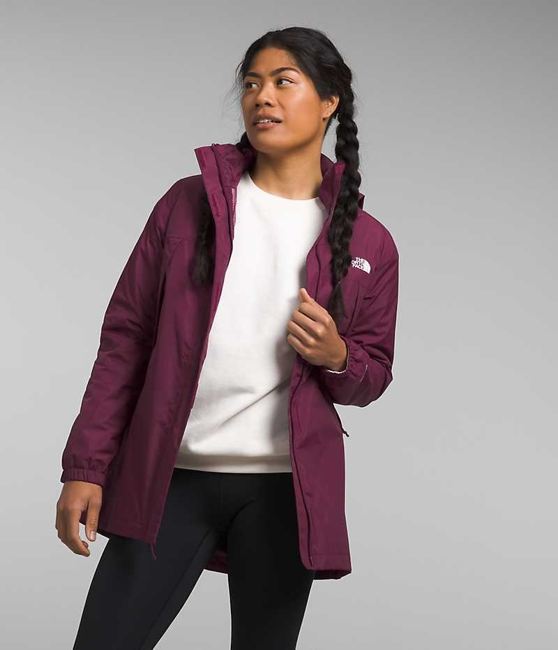 Parka The North Face Antora Mujer Burdeos | CHILE-KSOUX