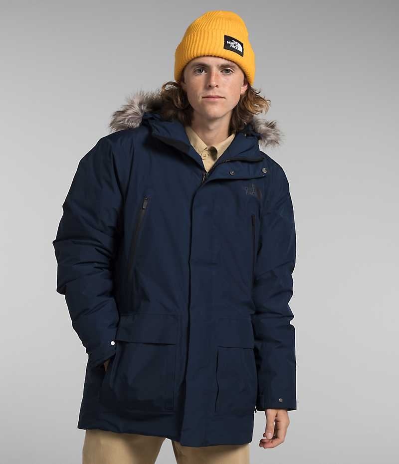 Parka The North Face Arctic GTX Hombre Azul Marino | CHILE-QIEJC