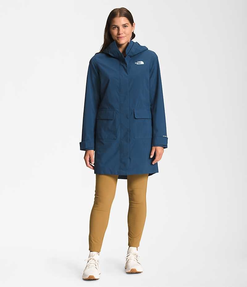 Parka The North Face City Breeze Rain II Mujer Azules | CL-EQKWI