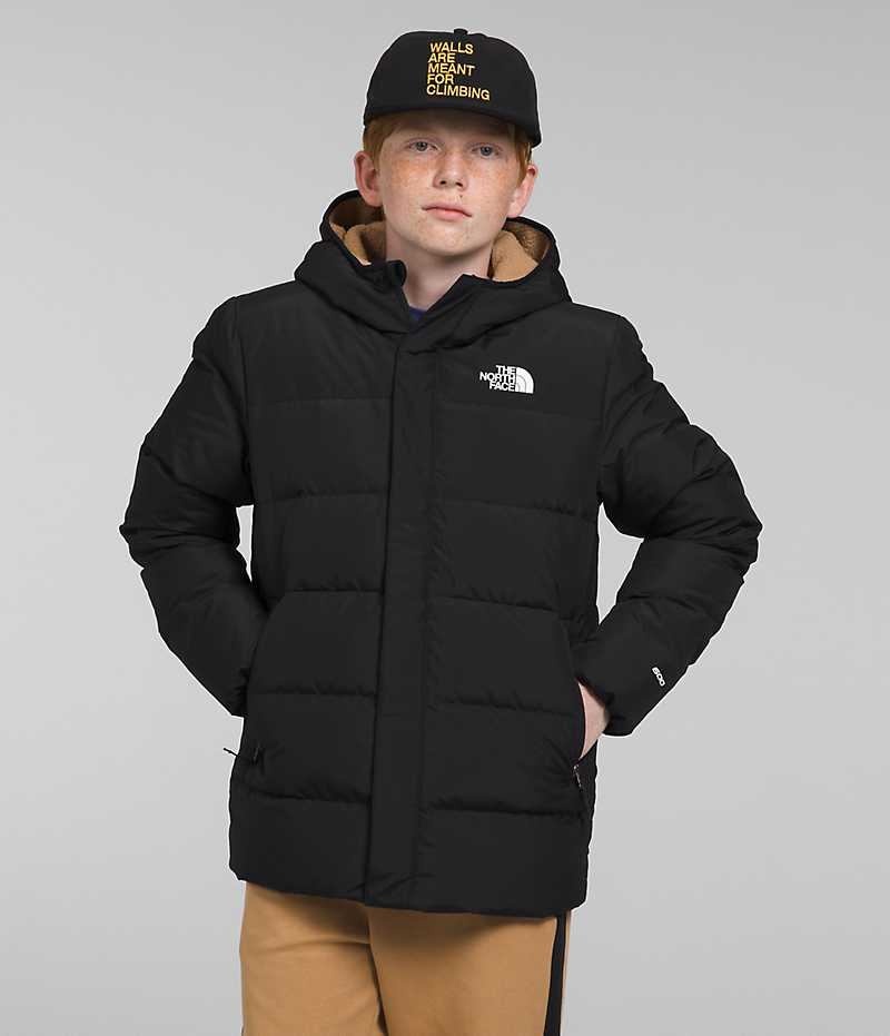 Parka The North Face North Down Fleece-Forro Niño Negras | CL-ZMYRO