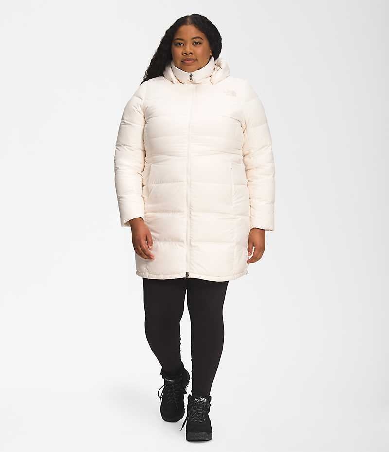 Parka The North Face Plus Metropolis Mujer Blancas | CHILE-EIHKC