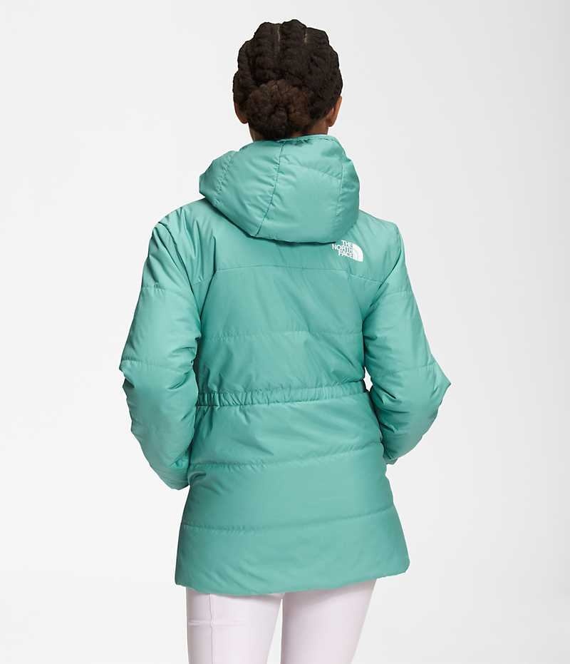 Parka The North Face Reversible Mossbud Niña Turquesa | CL-OBAQR