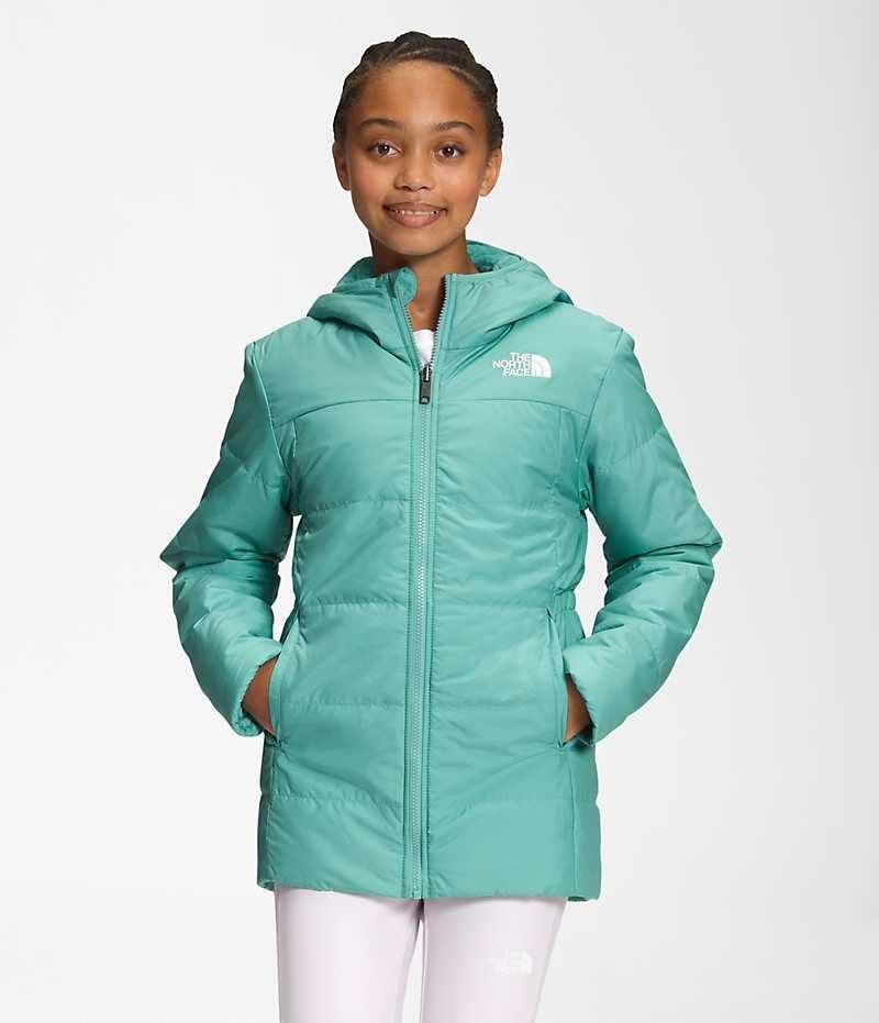 Parka The North Face Reversible Mossbud Niña Turquesa | CL-OBAQR