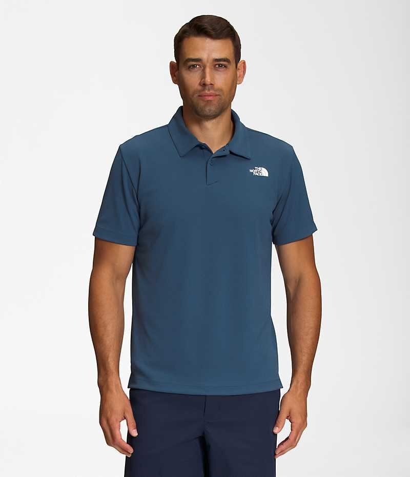 Polo The North Face Wander Hombre Azules | CHILE-XDTUA