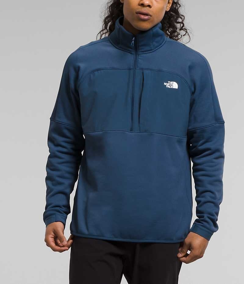 Pullover The North Face Canyonlands High Altitude ½-Zip Hombre Azules | CL-BZEPQ