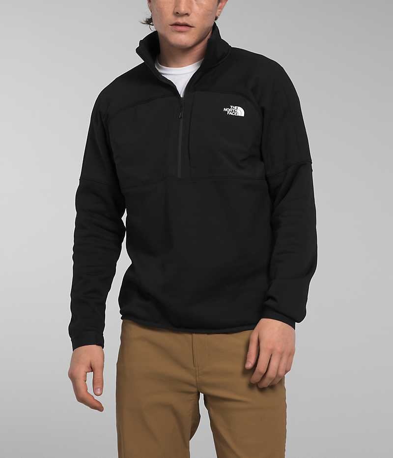 Pullover The North Face Canyonlands High Altitude ½-Zip Hombre Negras | CHILE-LYGTV