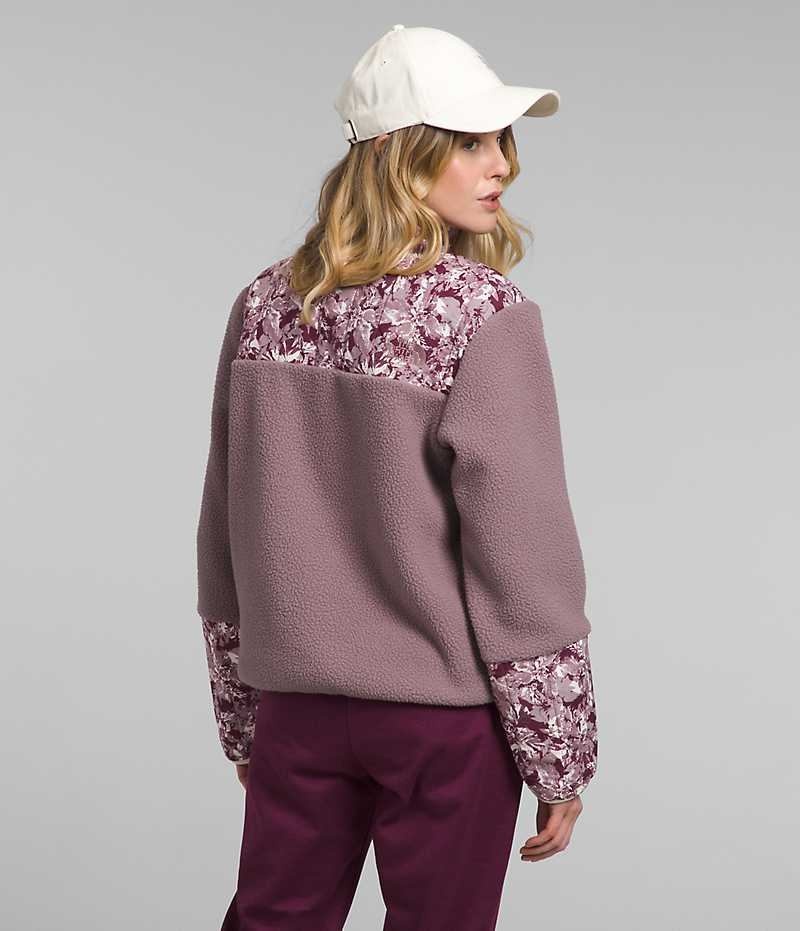 Pullover The North Face Cragmont Fleece ¼-Snap Mujer Fucsia | CL-NLRKW