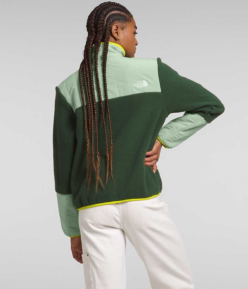 Pullover The North Face Cragmont Fleece ¼-Snap Mujer Verde | CHILE-HWLMV