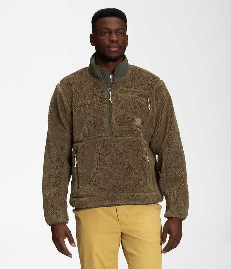 Pullover The North Face Extreme Pile Hombre Verde Oliva | CL-EXBCV