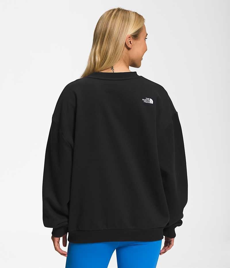 Pullover The North Face Felted Fleece Crew Mujer Negras | CL-FAEZY