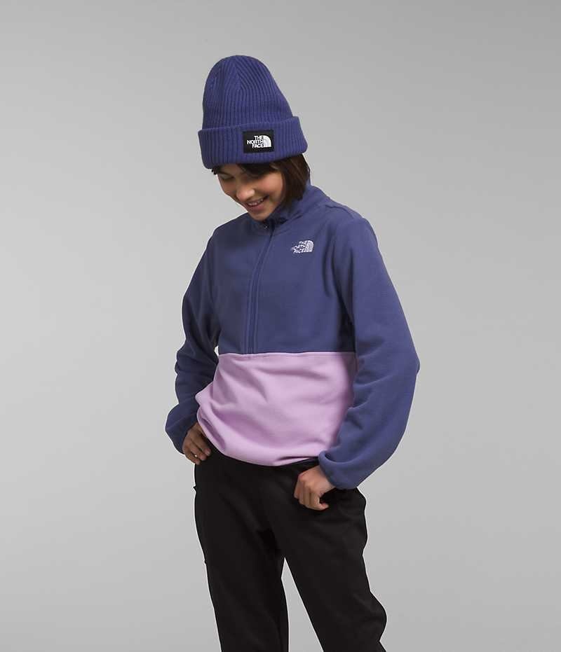 Pullover The North Face Glacier ¼-Zip Niña Azules | CHILE-KILUH