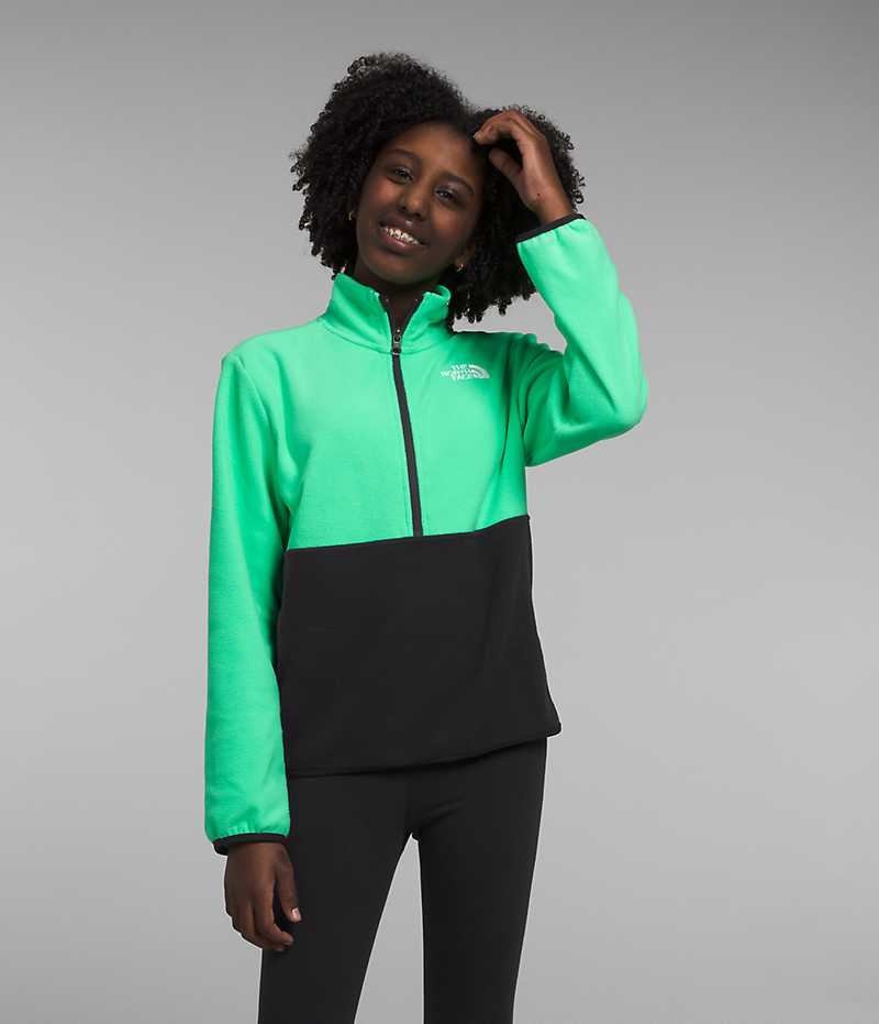 Pullover The North Face Glacier ¼-Zip Niña Verde | CL-WFUYE