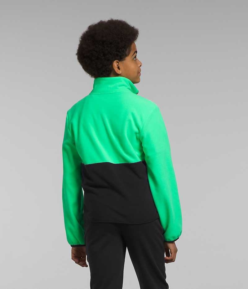 Pullover The North Face Glacier ¼-Zip Niño Verde | CHILE-FNXYG