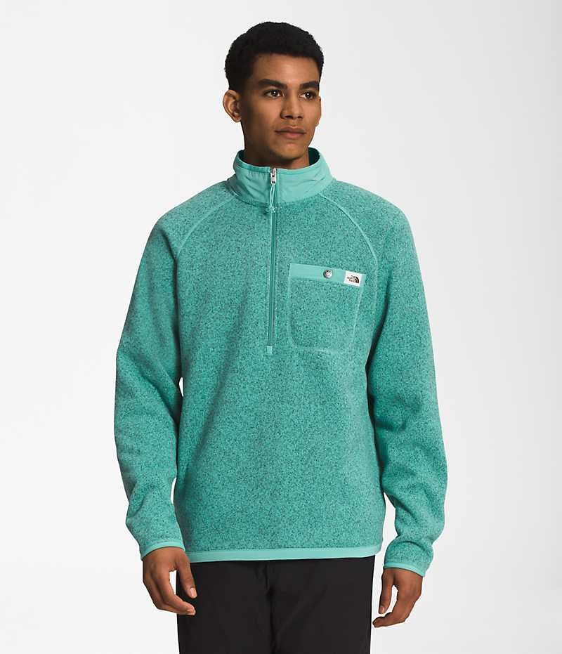 Pullover The North Face Gordon Lyons ¼-Zip Hombre Turquesa | CHILE-DTVSI