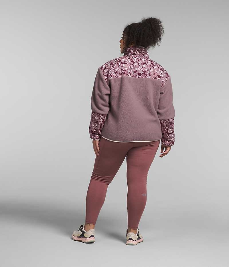 Pullover The North Face Plus Cragmont Fleece ¼-Snap Mujer Fucsia | CL-MHWTG