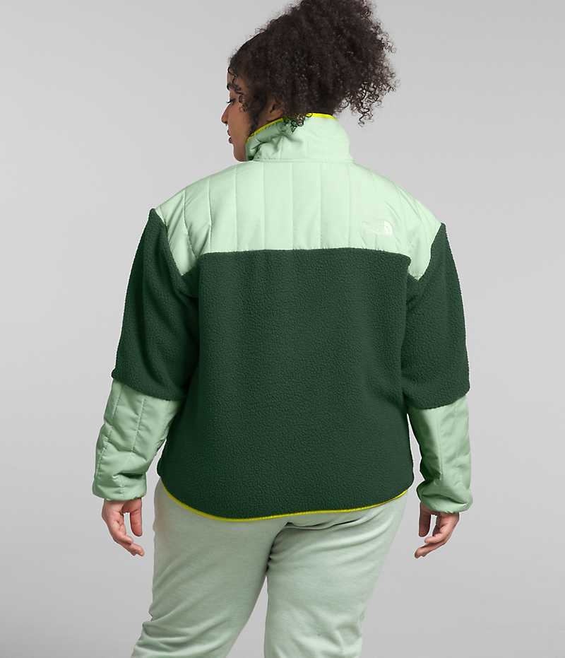 Pullover The North Face Plus Cragmont Fleece ¼-Snap Mujer Verde | CHILE-WGYXI