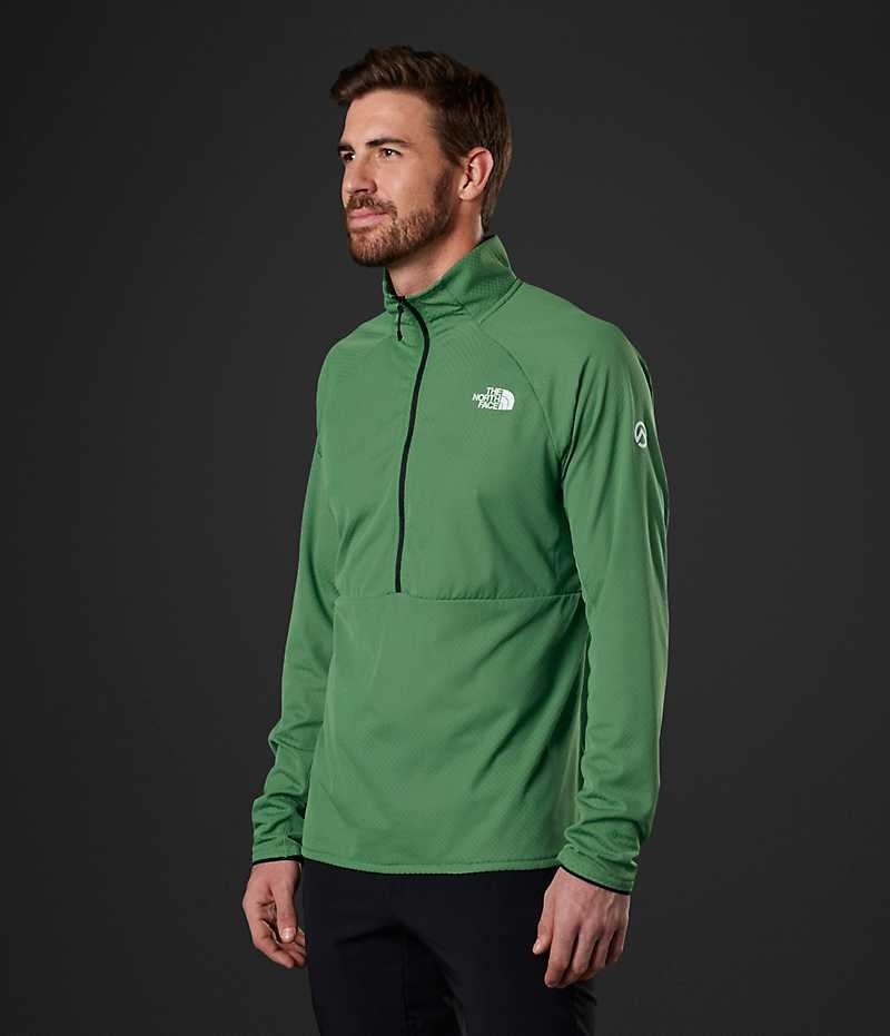 Pullover The North Face Summit Series FUTUREFLEECE™ LT ½-Zip Hombre Verde | CHILE-LPHWE