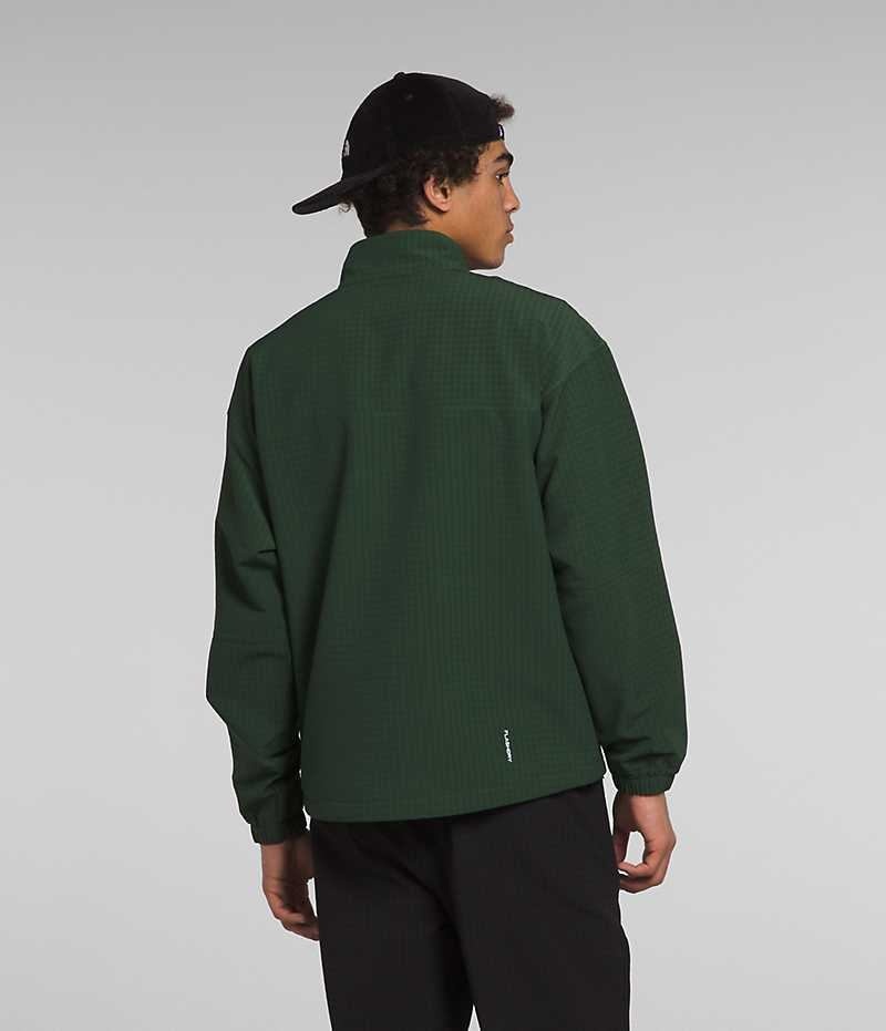 Pullover The North Face Tekware™ Grid ¼-Zip Hombre Verde | CHILE-OQUXG