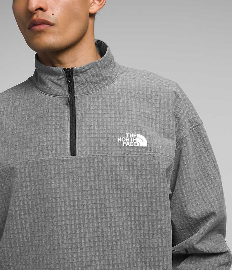 Pullover The North Face Tekware™ Grid ¼-Zip Hombre Gris | CL-DYOGR