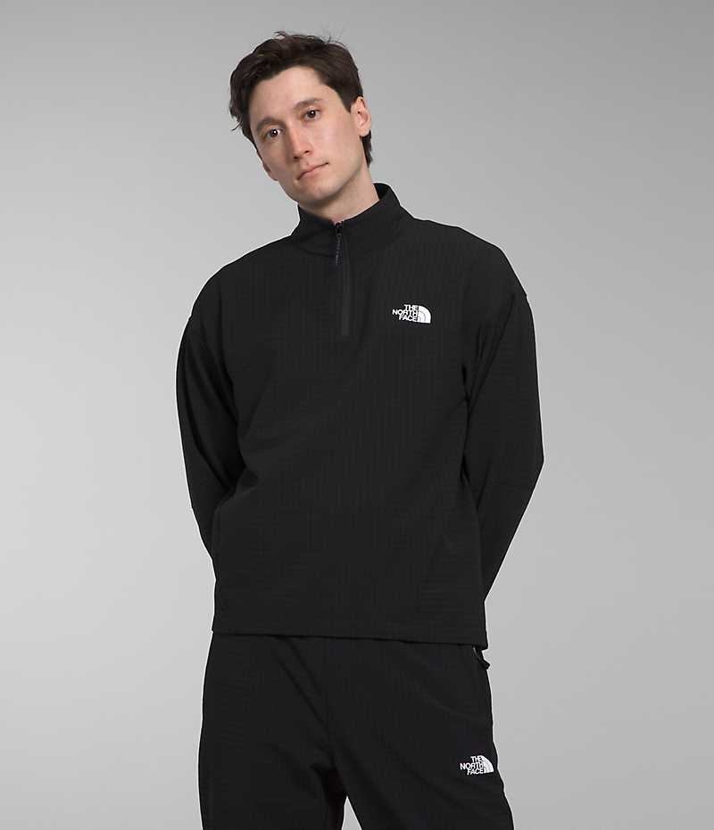 Pullover The North Face Tekware™ Grid ¼-Zip Hombre Negras | CL-SNVHW