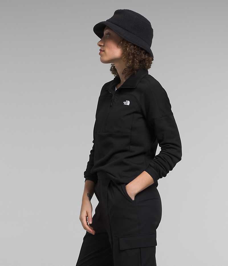 Sudadera The North Face Canyonlands High Altitude ½-Zip Mujer Negras | CL-UTNWF