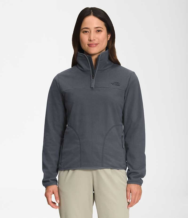 Sudadera The North Face Polar Osito ¼-Zip Mujer Gris | CL-WDIOK