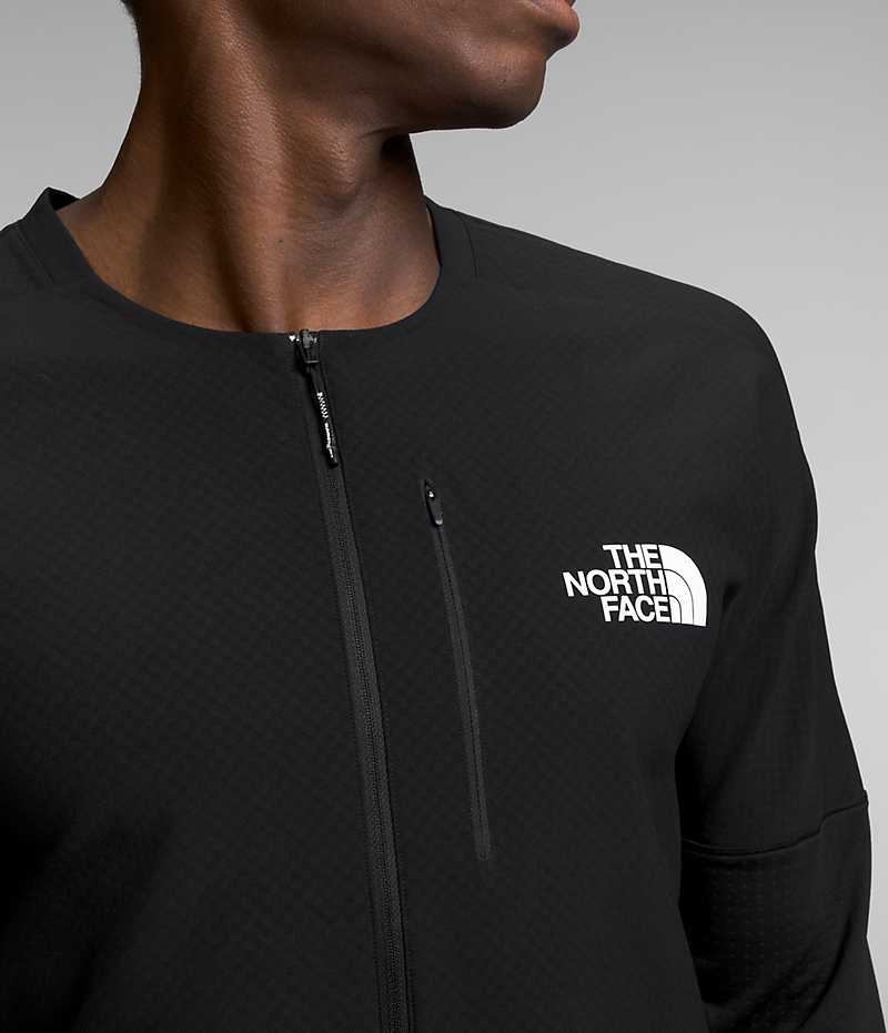 Sudadera The North Face Summit Series Altimetro ¾-Zip Top Hombre Negras | CHILE-TZDHV