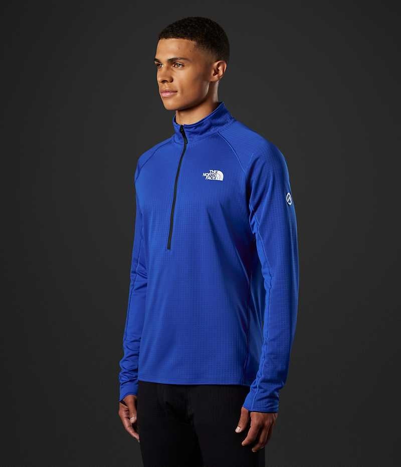 Sudadera The North Face Summit Series Crevasse ½-Zip Hombre Azules | CHILE-RVTWE