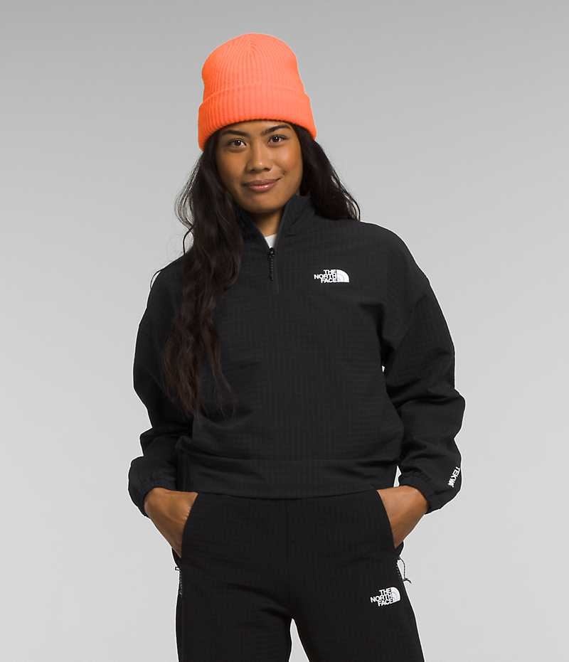 Sudadera The North Face Tekware™ Grid 1/4 Zip Mujer Negras | CL-LMXWY