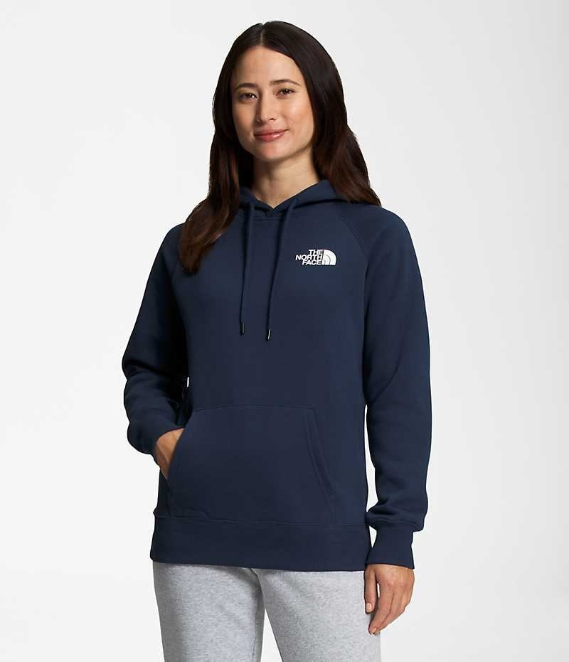 Sudadera con Capucha The North Face Box NSE Pullover Mujer Azul Marino | CL-SQGFP