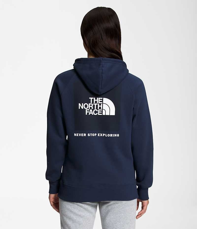 Sudadera con Capucha The North Face Box NSE Pullover Mujer Azul Marino | CL-SQGFP