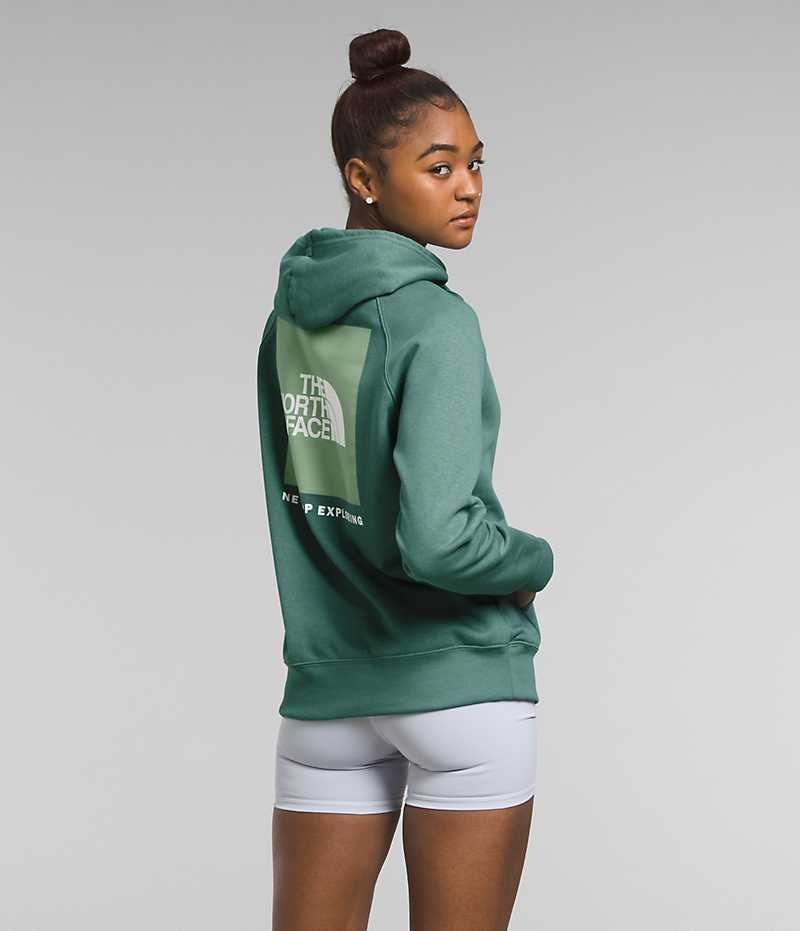 Sudadera con Capucha The North Face Box NSE Pullover Mujer Verde | CL-TZKHG