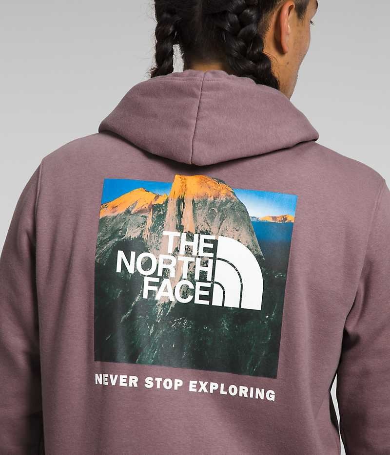 Sudadera con Capucha The North Face Box NSE Pullover Hombre Fucsia | CL-RAPKT