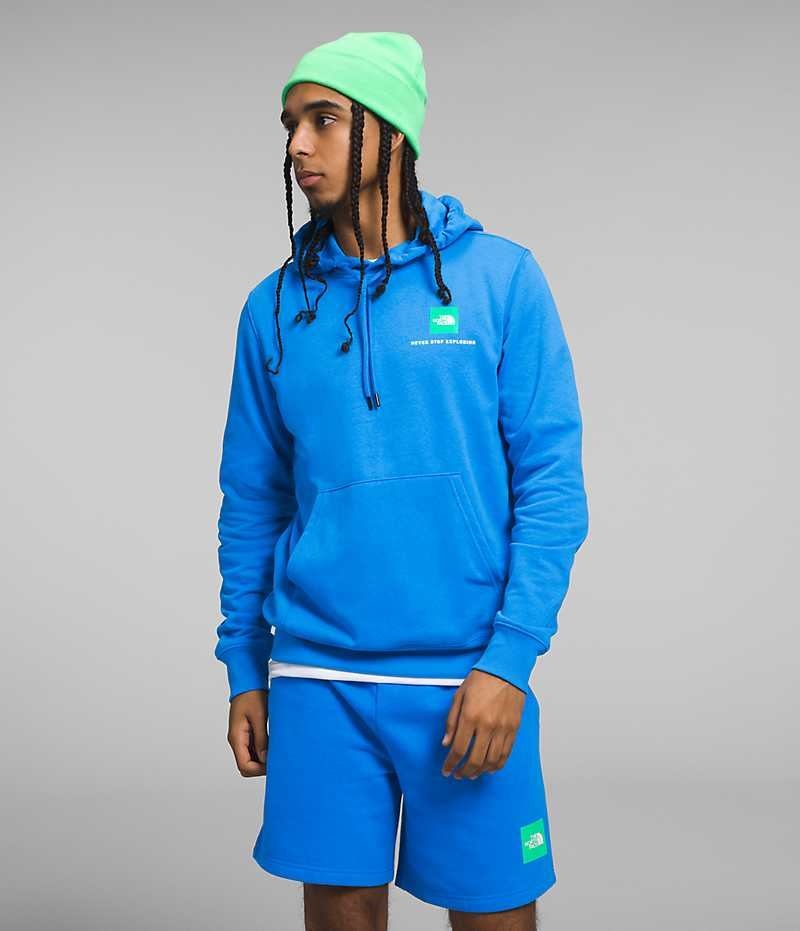 Sudadera con Capucha The North Face Box NSE Pullover Hombre Azules | CL-NUGDK