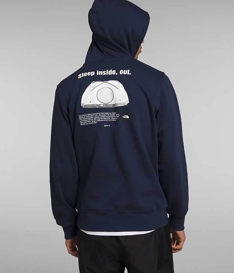 Sudadera con Capucha The North Face Brand Proud Hombre Azul Marino | CHILE-PKMSO