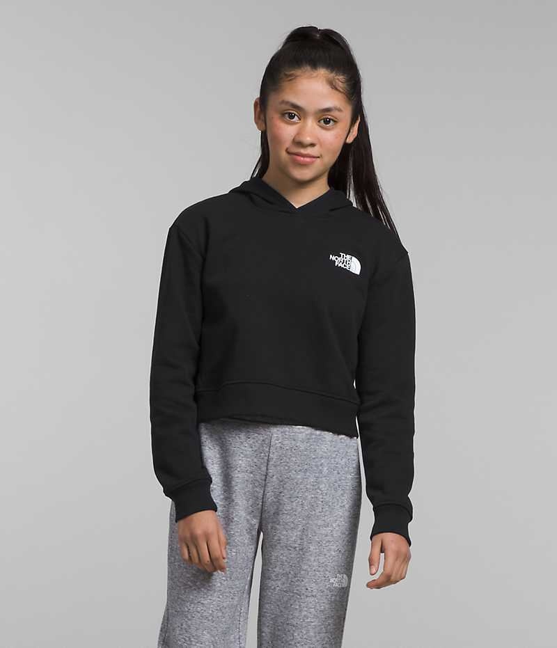 Sudadera con Capucha The North Face Camp Fleece Pullover Niña Negras | CL-QBUTP